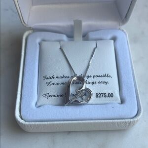 Silver Heart Pendant Necklace
